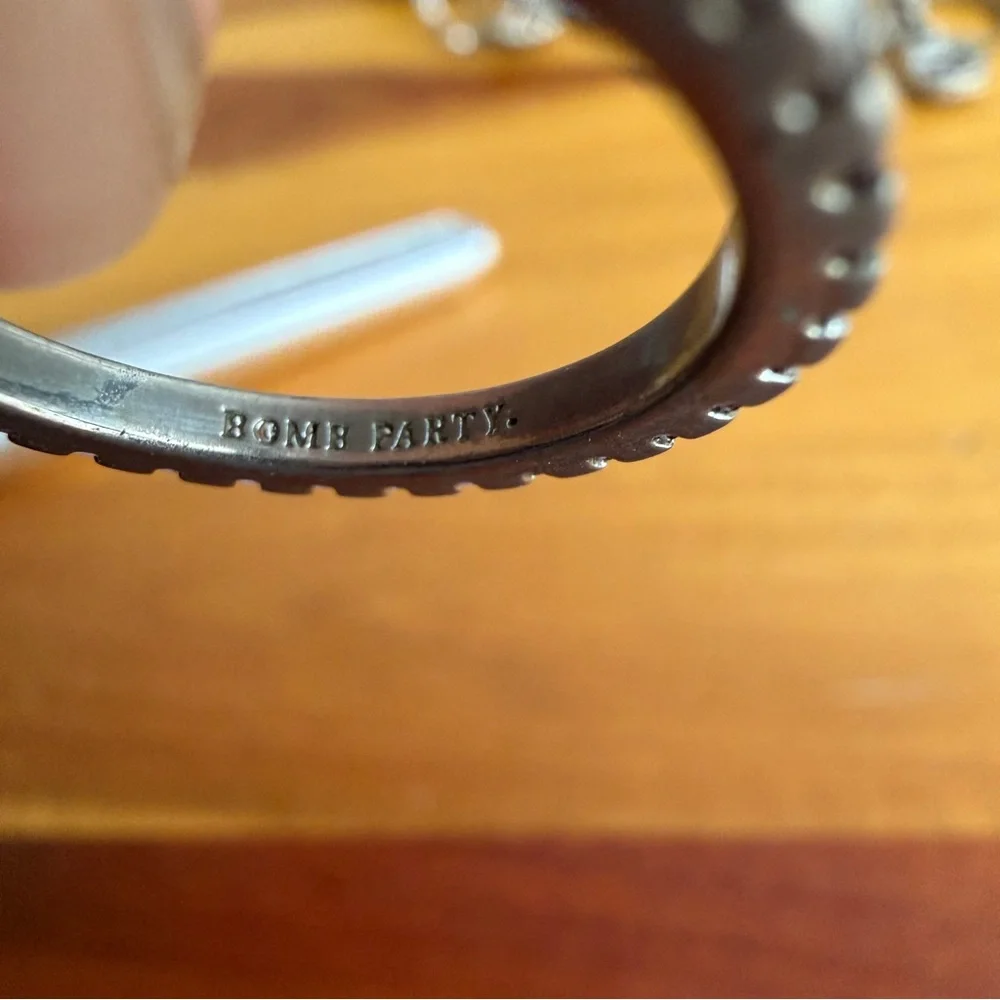 RBP Ring Bomb Party purple amethyst band ring‎ size 7